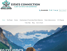 Tablet Screenshot of estateconnection.com